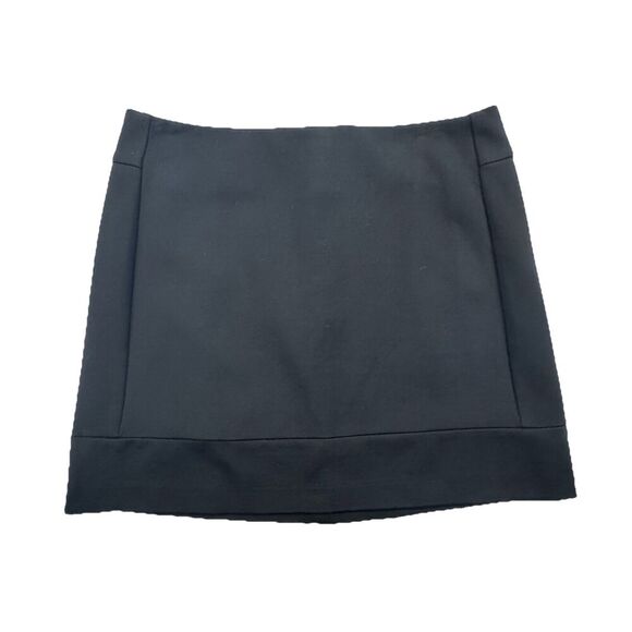 Willi Smith Black Mini Skirt A-line Modern Minimal Office Boss Lady Size 4 - Picture 1 of 6